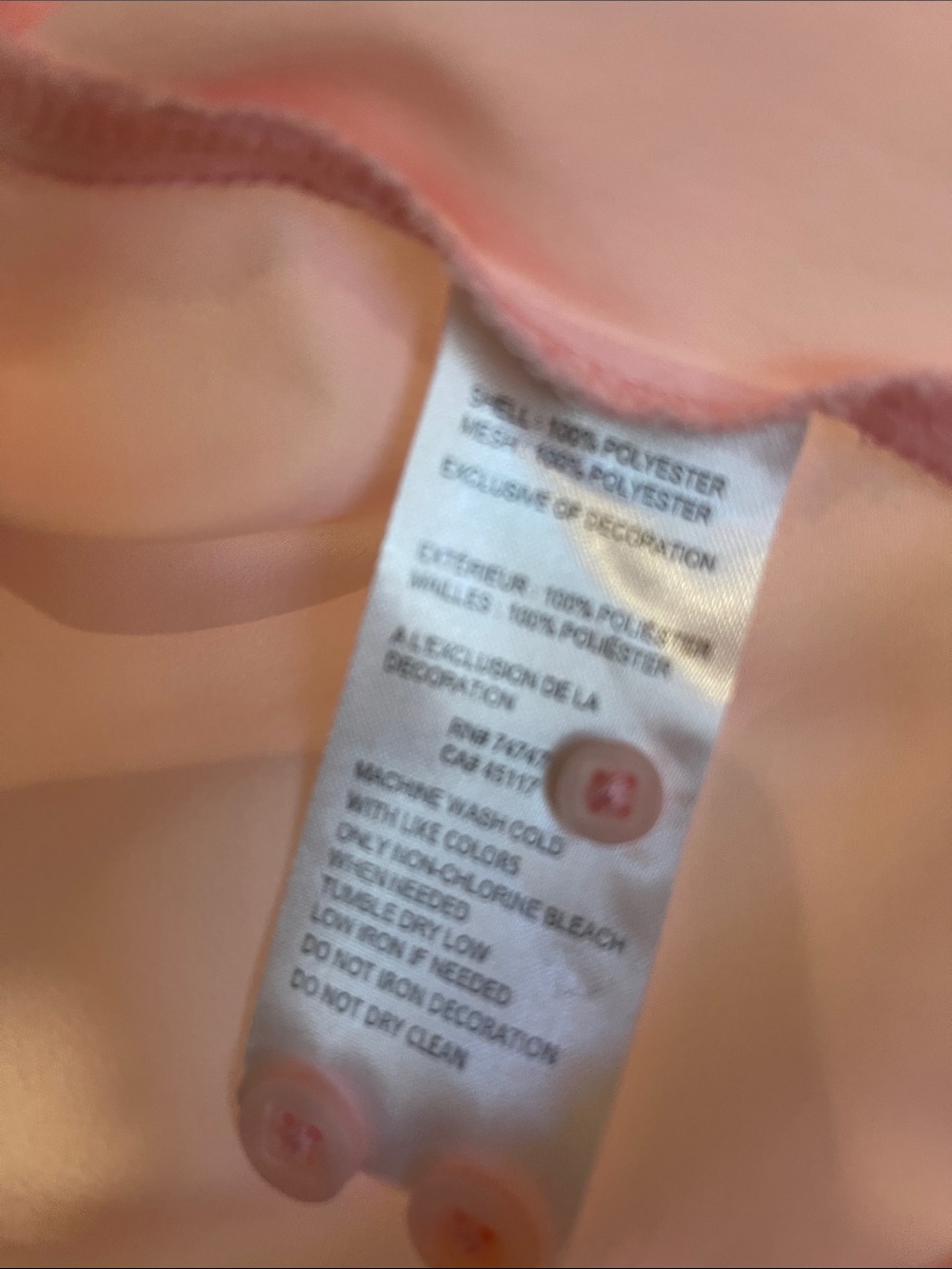 Girls' Light Pink Button-Front Shirt by Bass Pro Shop - Picture 3 of 8
